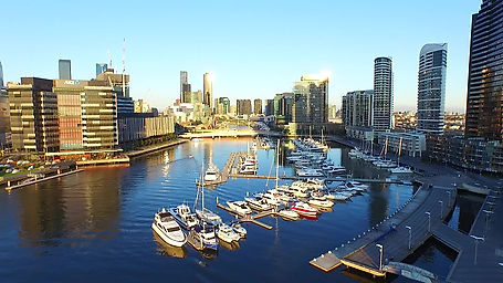 Boat Marina Yarra River Port Melbourne Stock Video